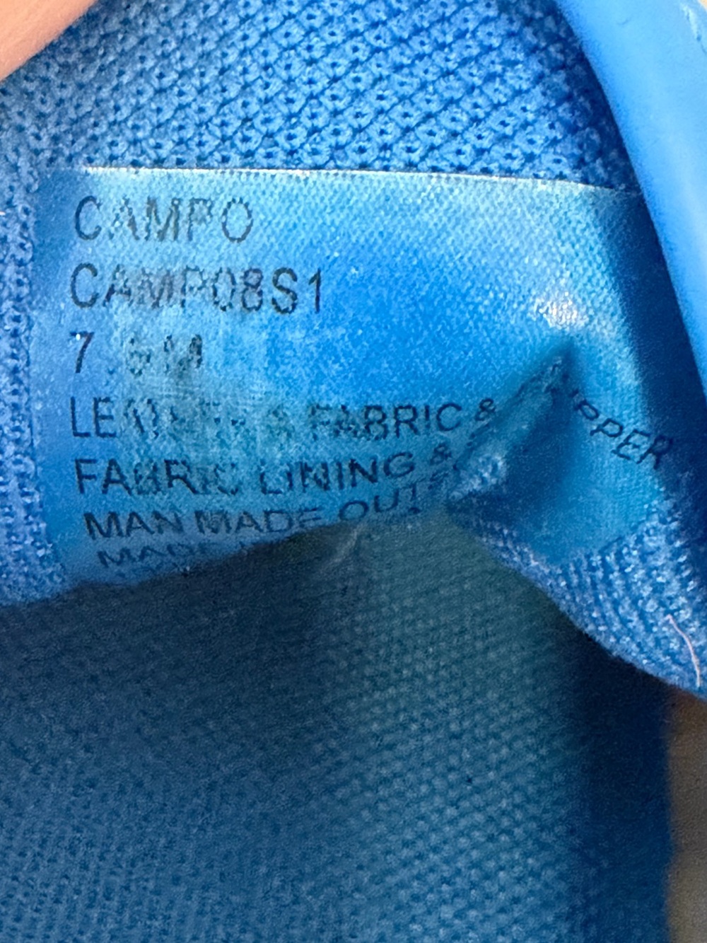 Steve Madden Campo Cobalt Blue Sawtooth Suede Retro Sneaker Women 7.5 Colorblock - Picture 11 of 13